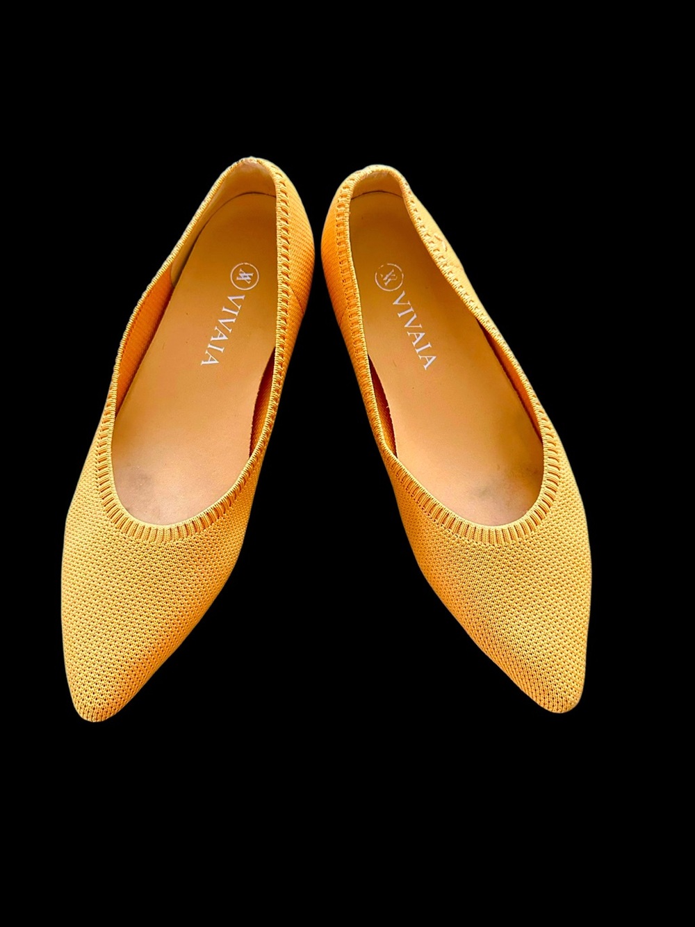 VIVAIA Aria 2.0 Pointed-Toe Knit Ballet Flats Size 40